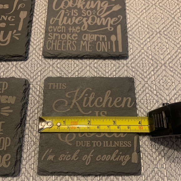 Slate coasters - Picture 5 of 11